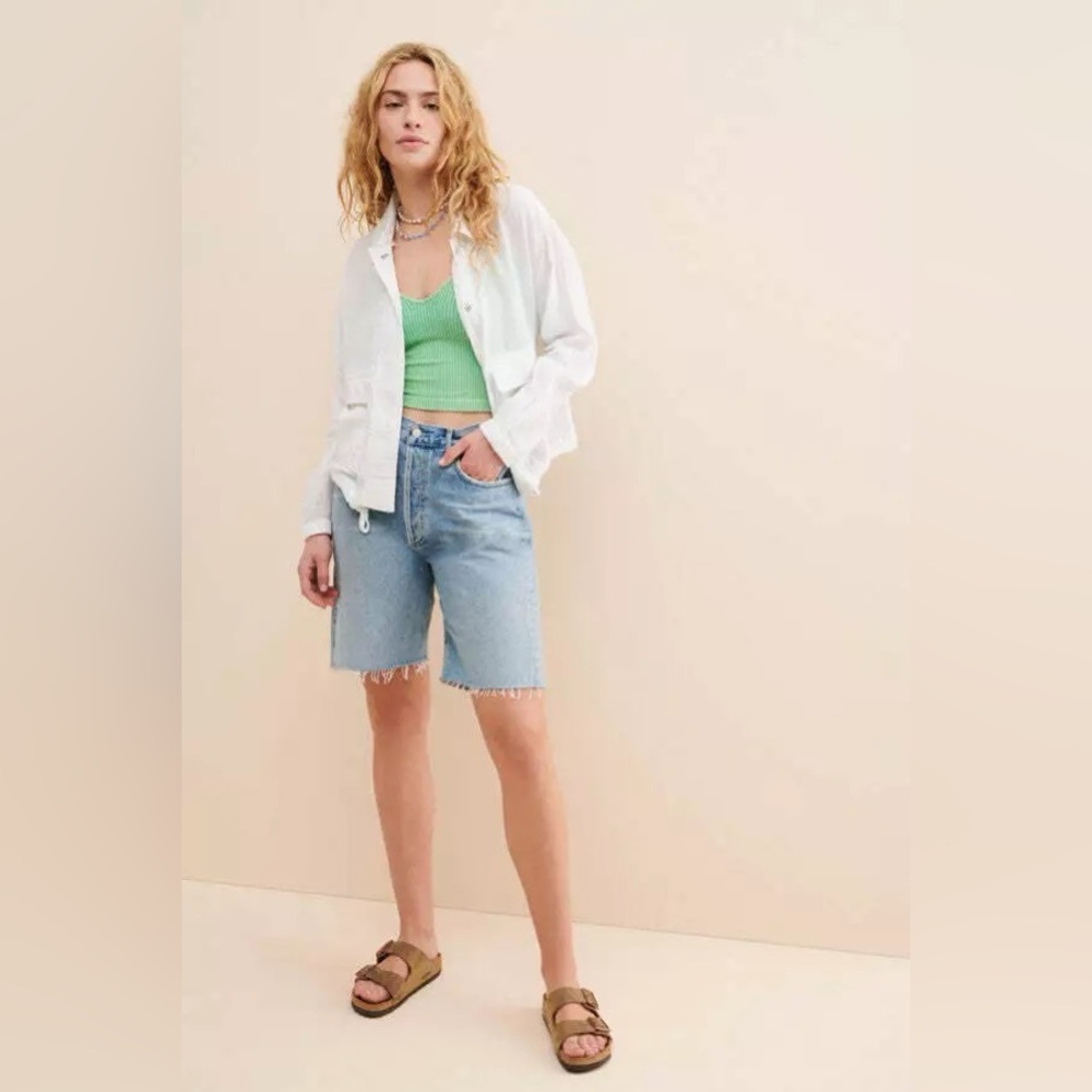 Anthropologie Sanctuary White Sea Breeze Summer Blouse Size Small